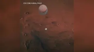 لحظه شگفت انگیز فرود موشک بر مریخ