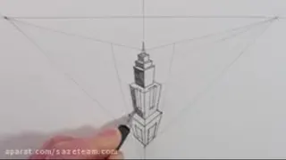 آموزش پرسپکتیو3نقطه ای