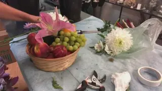 تزیین سبد میوه شب یلدا
