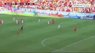 گل دوم ایران به ولز توسط رامین رضاییان