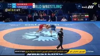 کشتی حسن یزدانی با دیوید تیلور آمریکایی در فینال مسابقات جهانی 2021