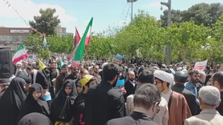 راهپیمایی روز قدس در شهر مقدس قم بهار 1402