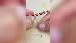 ساخت دستبند کریستالی با مفتول