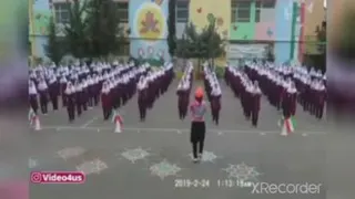 ورزش صبحگاهی مدرسه در بوشهر