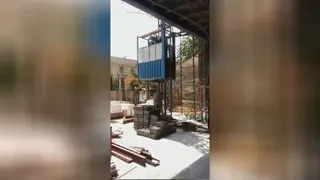ویدیویی از تست کردن پاراشوت آسانسورکارگاهی