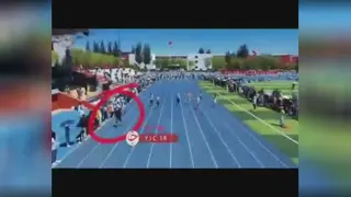 🎥تصاویر جالب از یک تصویربردار مسابقات دو میدانی که از شرکت کنندگان سریعتر می دو