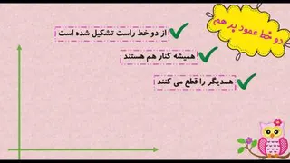 دو خط موازی و عمو بر هم