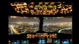 نمای فوق العاده زیبای آسمان ازداخل کابین خلبان