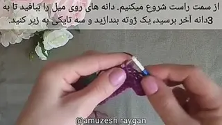 آموزش بافتنی یقه هفت