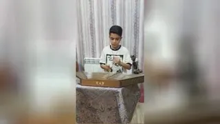 سنتور نوازی سامان علی آقاجان 12 ساله