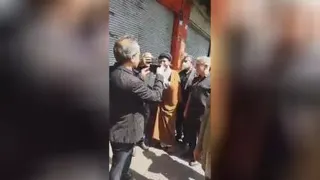 حضور فرزند رهبر در خیابان