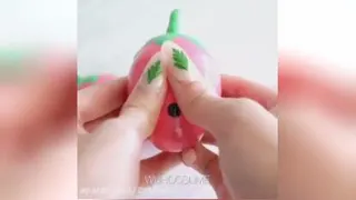 اسلایم توت فرنگی و بلوبری😍