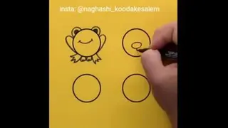 نقاشی های خنده دار با اعداد و حروف انگلیسی