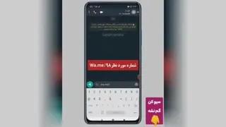 بدون ذخیره کردن شماره پیام بده.