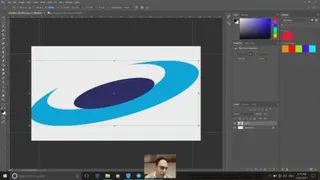 مرحله اول ساخت کارت ویزیت فتوشاپ