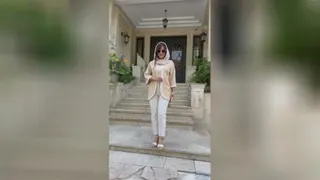 مانتو یقه هفت دمپا هلال کنف دوزی جنس مراکشی کد 5672