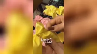 پاپیون قشنگ روبانی درست کن
