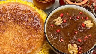 طرز تهیه خورشت فسنجان با گوشت قلقلی خوشمزه و بدون روغن