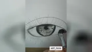 آموزش سیاه قلم چشم