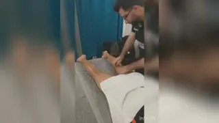 ماساژ پا جهت رفع گرفتگی دفع اسید لاکتیک ریکاوری گردش خون