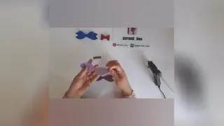 فیلم آموزشی پاپیون ساده با فوم اکلیلی
