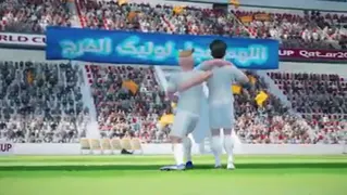 انیمیشن فوتبالی تیم مقاومت و تیم حقوق بشر جام جهانی قطر