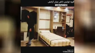 تخت تاشو دیواری نوجوان