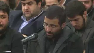 شعر خوانی در حضور رهبر