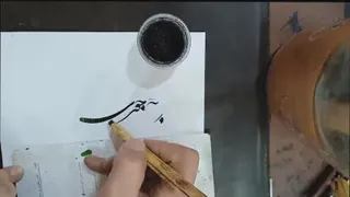 استاد محسن اسماعیلی مود - آموزش کلمات "خورشید- مغصود" در خط شکسته نستعلیق