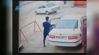 سرقت درپمپ بنزین