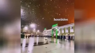 بین‌الحرمین.بارش‌برف