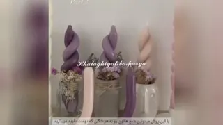 شمع های خوشگل