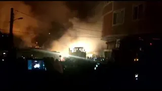 آتش سوزی بازارچه ی مهاباد