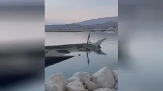 غروب زیبای اسکله