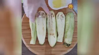 سرخ کردن بادنجان باروغن کم