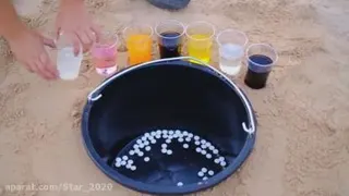 ازمایشات با نوشابه