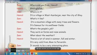 زبان هشتم درس 6