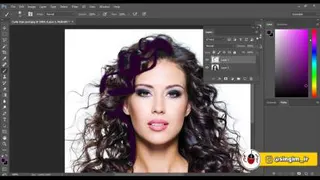 آموزش هایلایت کردن مو با فتوشاپ