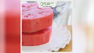یه کیک باحال با هندوانه