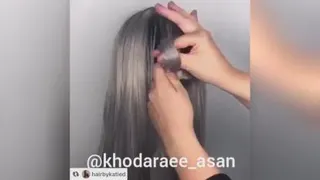 چ خوشکل موهاشو درست کرد