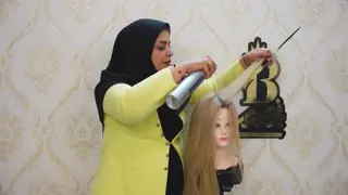 آموزش مجازی شنیون سر کم مو