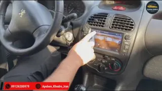 نصب مانیتور پژو 206