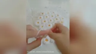 آموزش بافت گل 😍😍
