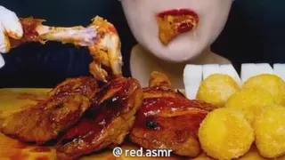 چالش خوردن اسمر فود پر صدا/ اسمر فود خوشمزه و طعم دار