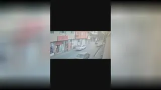 | لحظه تصادف خودروی تویوتا در بیرجند