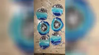 زیر لیوانی رزینی
