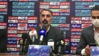 نشست خبری فکری پس از شکست برابر سپاهان