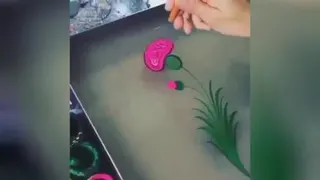 نقاشی روی اب