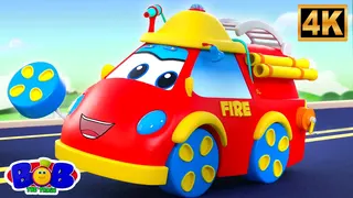 Wheels on the Fire Truck Song | Firefighter Adventure for Kids | Nursery Rhymes