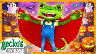 What's That SPOOKY Sound? 🎃 Haunted Monster Mystery at Gecko's Garage | Halloween Cartoons For Kids